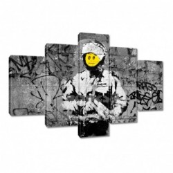 Obraz 150x105cm Banksy Buźka