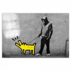 Plakat 93x62cm Banksy Piesek