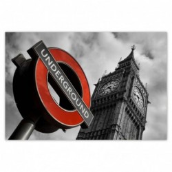 Plakat 93x62cm Znak London...