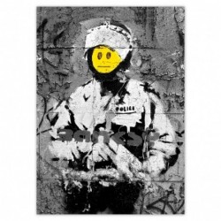 Naklejka 50x70cm Banksy Buźka