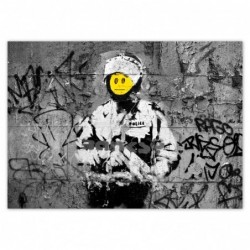 Naklejka 70x50cm Banksy Buźka
