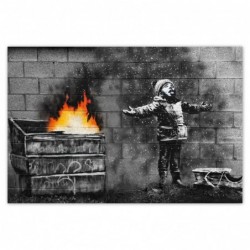 Plakat 93x62cm Banksy Śnieg...