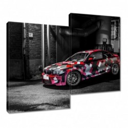 Obraz 80x70cm Czerwone BMW