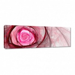 Obraz 150x50cm Różowa róża...
