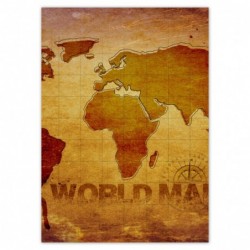 Naklejka Mapa świata w...