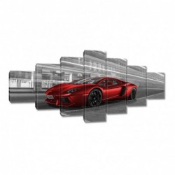 Obraz 210x100cm Czerwone Auto
