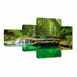Zegar 130x80cm Wodospad...