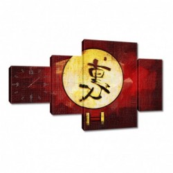 Zegar 130x80cm Gong