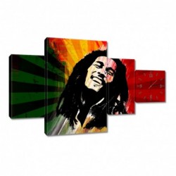 Zegar 130x80cm Bob Marley...