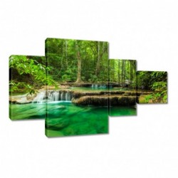 Zegar 130x80cm Wodospad...