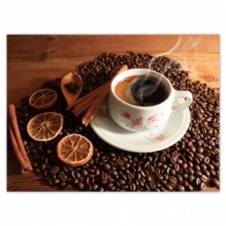 Plakat 135x100cm Kawa z laską