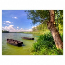 Plakat 135x100cm Łódki...