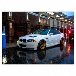 Plakat 135x100cm BMW opony...
