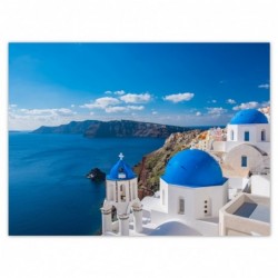 Plakat 135x100cm Santorini