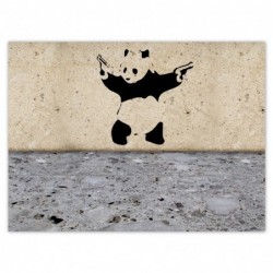 Plakat 135x100cm Banksy Panda