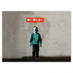 Plakat 135x100cm Banksy Like