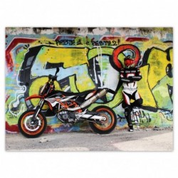 Plakat 135x100cm Motocykl...