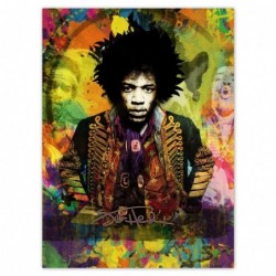 Plakat 100x135cm Jimmy Hendrix
