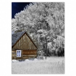 Plakat 100x135cm Chata z bali