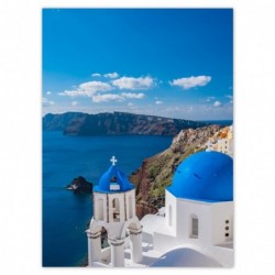 Plakat 100x135cm Santorini