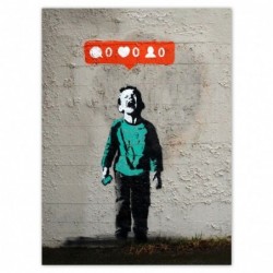 Plakat 100x135cm Banksy Like