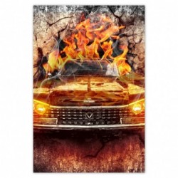 Plakat 62x93 Buick w ogniu