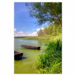 Plakat 62x93 Łódki...