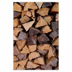 Plakat 62x93 Drewno do kominka