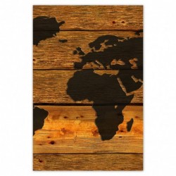 Plakat 62x93 Mapa świata na...