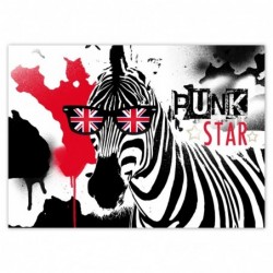 Plakat Zebra Punk Star...