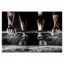 Plakat 200x135cm Sztangista...