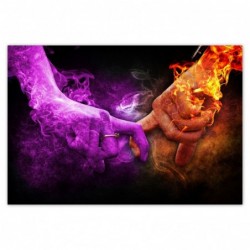 Plakat 200x135cm Miłosny dotyk