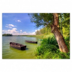 Plakat 155x105cm Łódki...