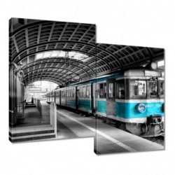 Obraz 80x70cm Turkusowy...