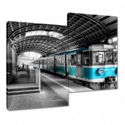 Obraz 80x70cm Turkusowy...