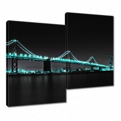 Obraz 80x70cm Turkusowe...