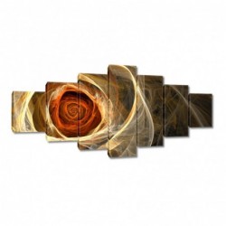 Obraz 210x100cm Róża fraktalna