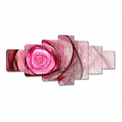 Obraz 210x100cm Różowa róża...