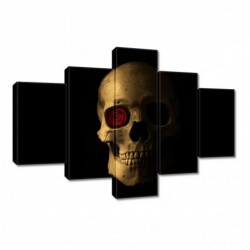 Obraz 100x70cm Czaszka z różą