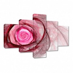 Obraz 100x70cm Różowa róża...