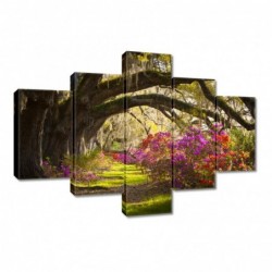 Obraz 100x70cm Kwiaty w parku