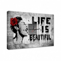 Zegar 60x40cm Banksy Life...