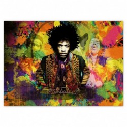 Plakat 70x50cm Jimmy Hendrix