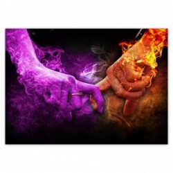 Plakat 70x50cm Miłosny dotyk