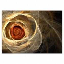 Plakat 70x50cm Róża fraktalna
