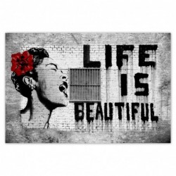 Plakat 120x80cm Banksy Life...