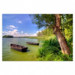 Plakat 120x80cm Łódki...