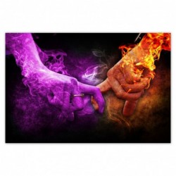 Plakat 120x80cm Miłosny dotyk