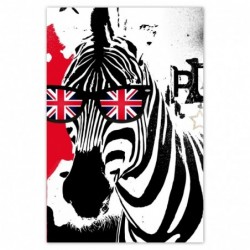 Plakat 80x120cm Zebra Punk...